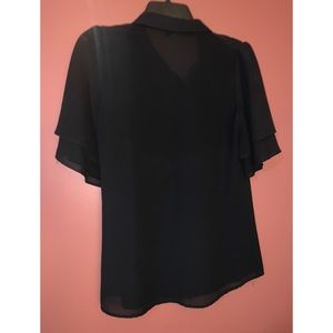 Black Collared.Short Sleevs